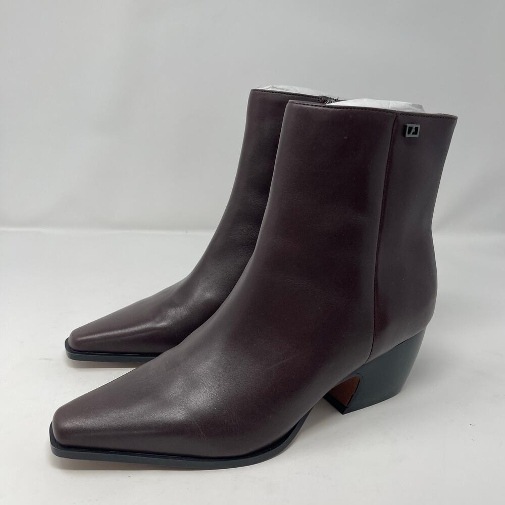 NWOB Franco Sarto Brown Leather Vivian Pointed Boots (8.5)